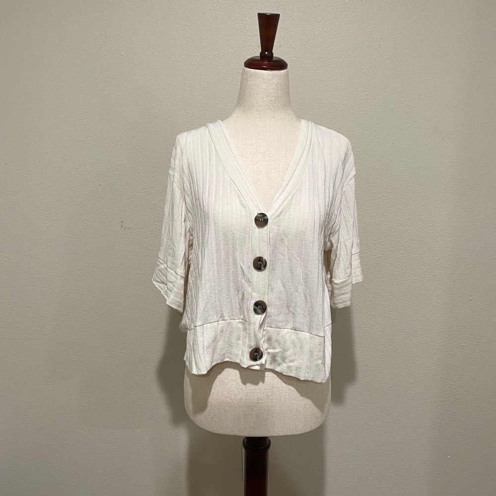 Lush Crop Sweater Cardigan